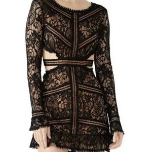 For love and lemons Emerie dress in Color Wine